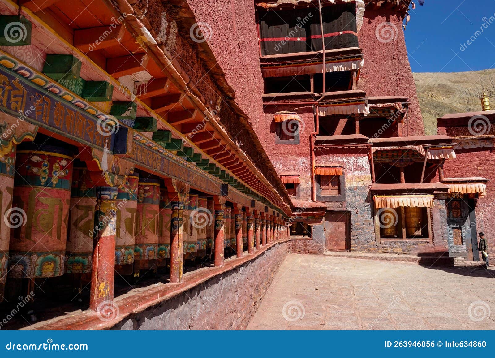 A scenic view of sakya monastery