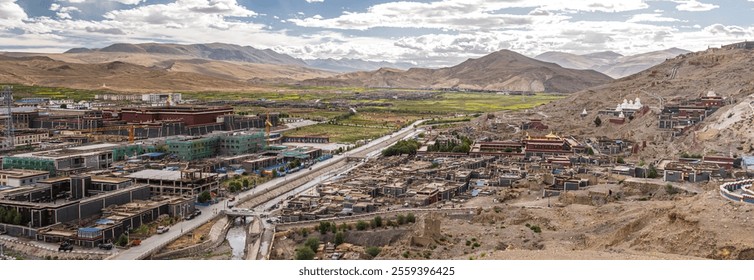 A scenic view of sakya monastery