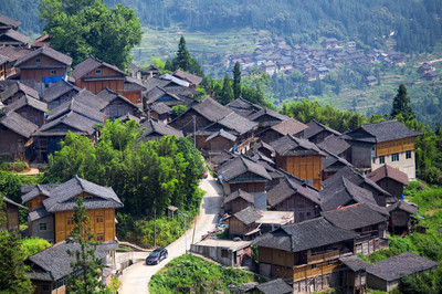 A scenic view of sandu shui ethnic village