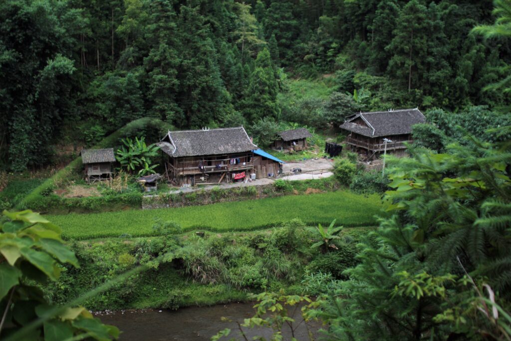 A scenic view of sandu shui ethnic village