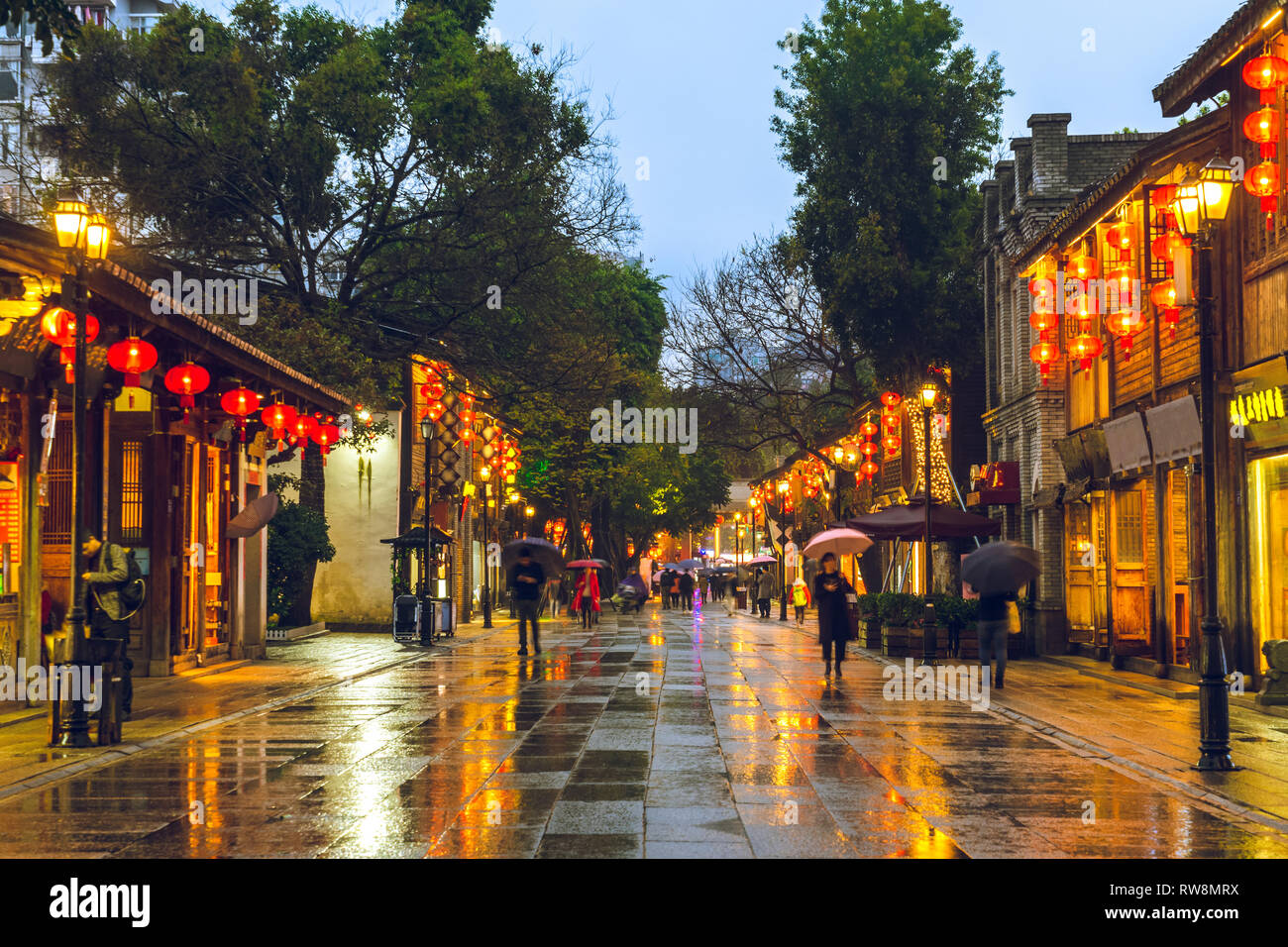 A scenic view of sanfang qixiang