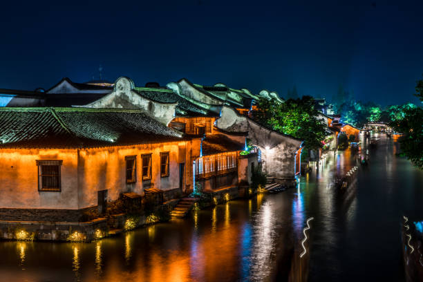 A scenic view of sangzao ancient town