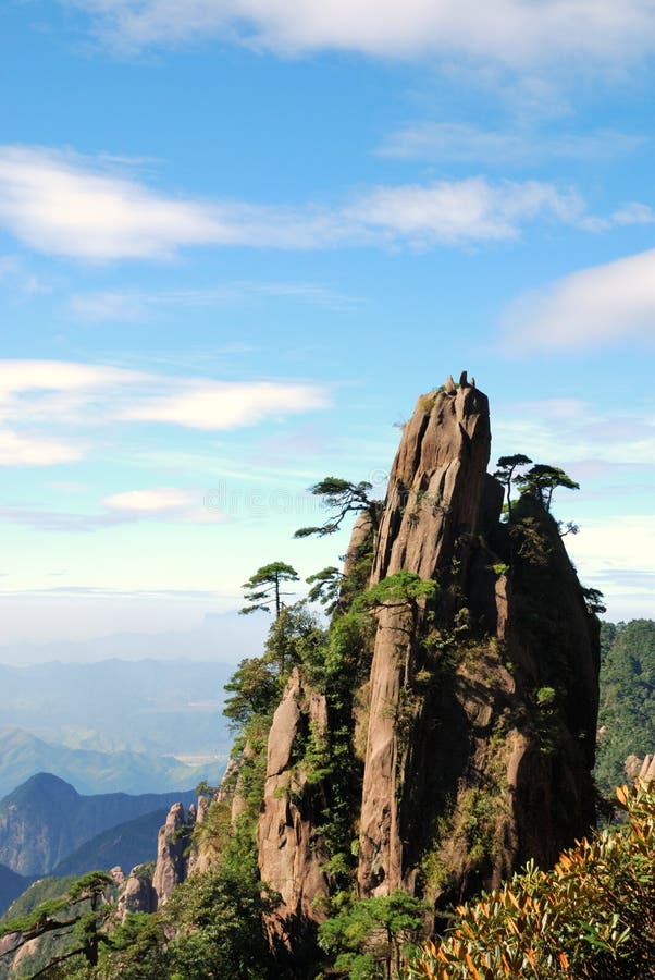 A scenic view of Sanqing Mountain