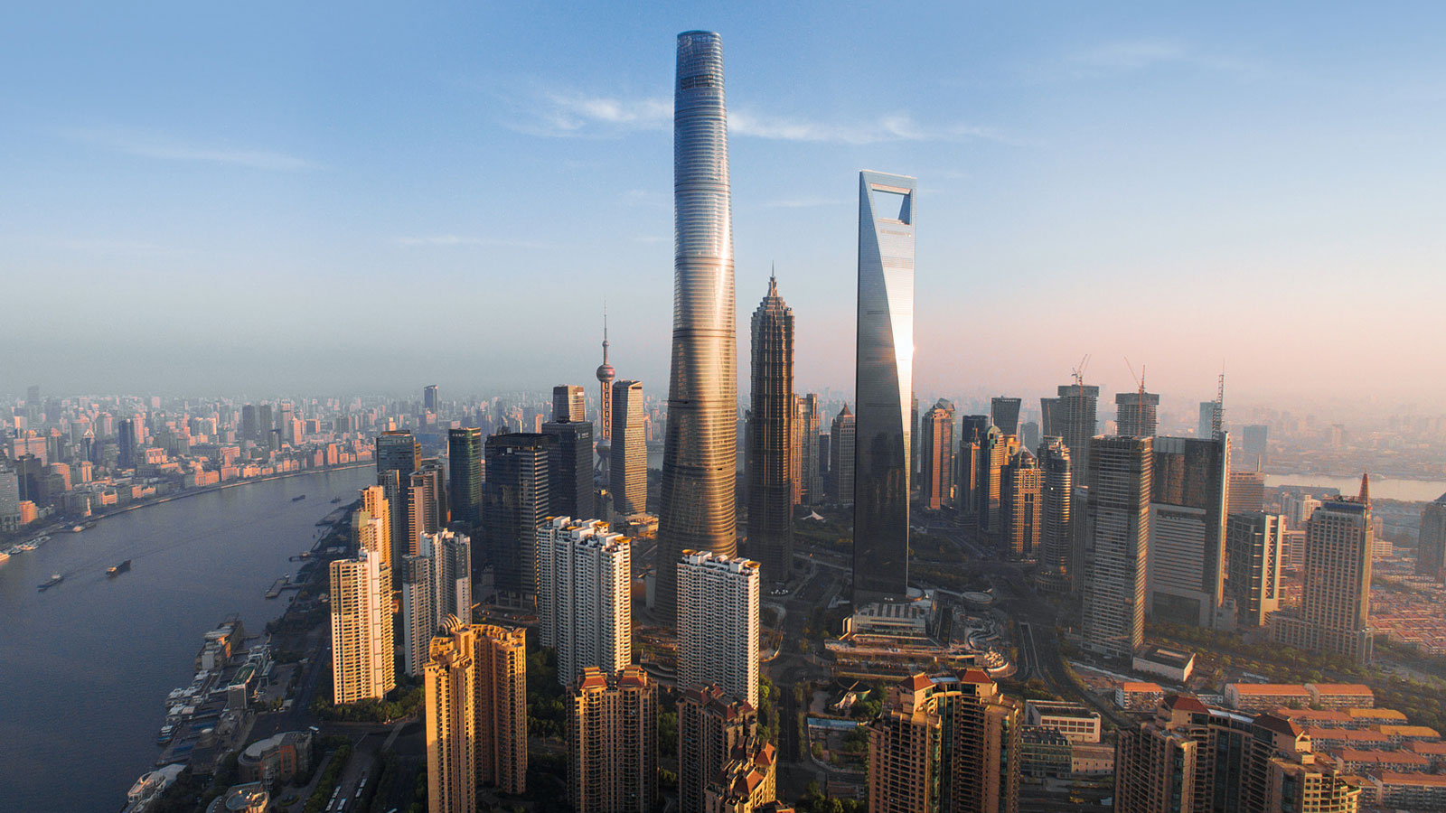 A scenic view of shanghai_tower