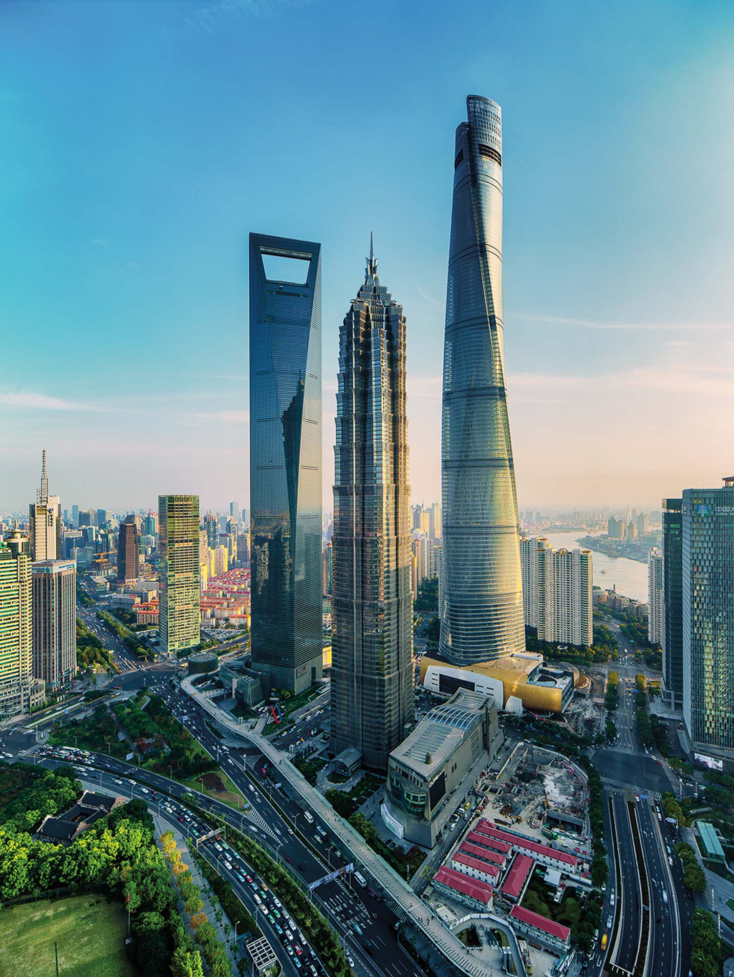 A scenic view of shanghai_tower