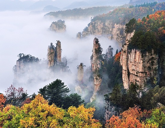 A scenic view of shangnan_jinsi_grand_canyon