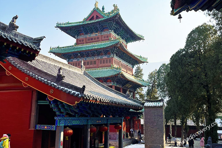 A scenic view of Shaolin Temple