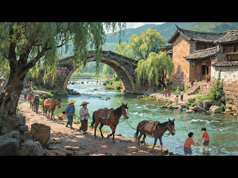 A scenic view of shaxi ancient town