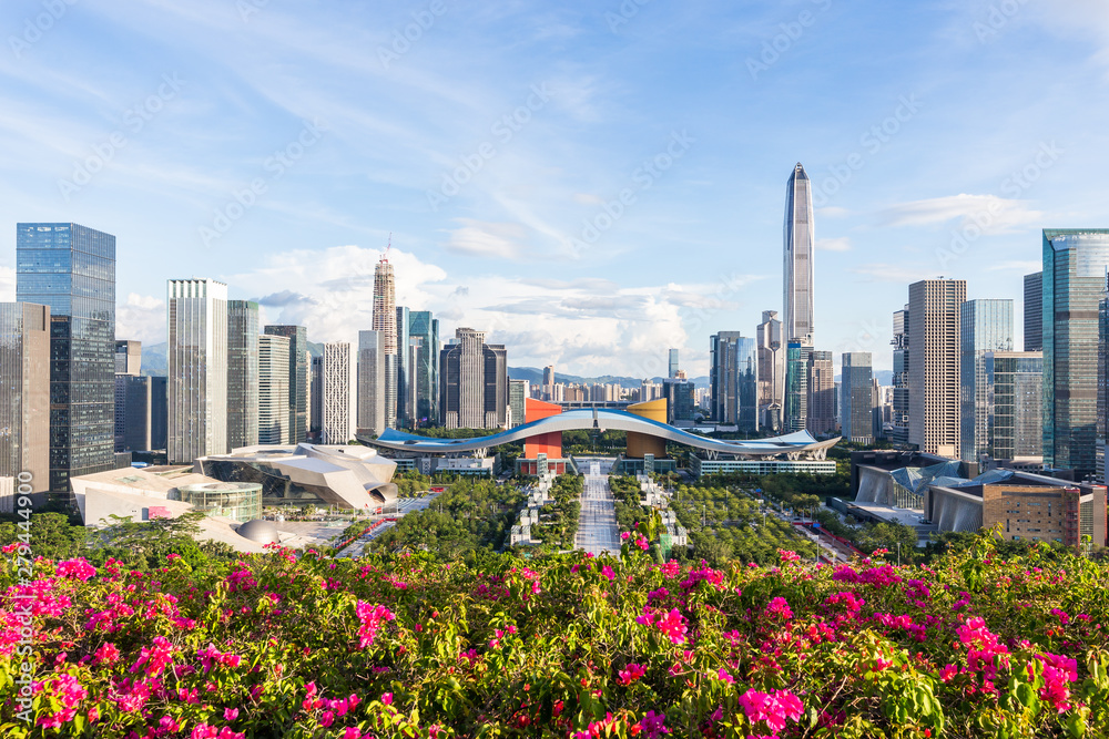 A scenic view of shenzhen lianhuashan park