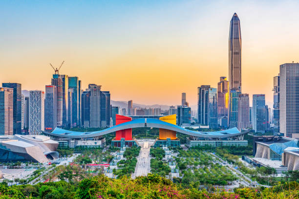 A scenic view of shenzhen lianhuashan park