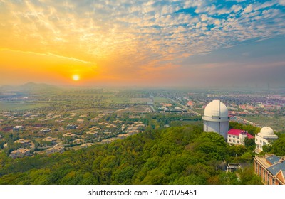 A scenic view of sheshan_observatory