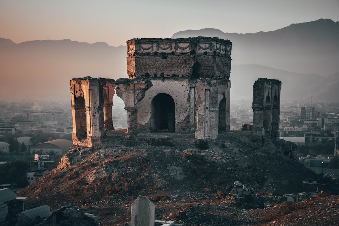 A scenic view of shilou_ruins