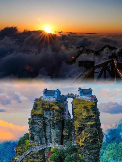 A scenic view of shiqian ancient city