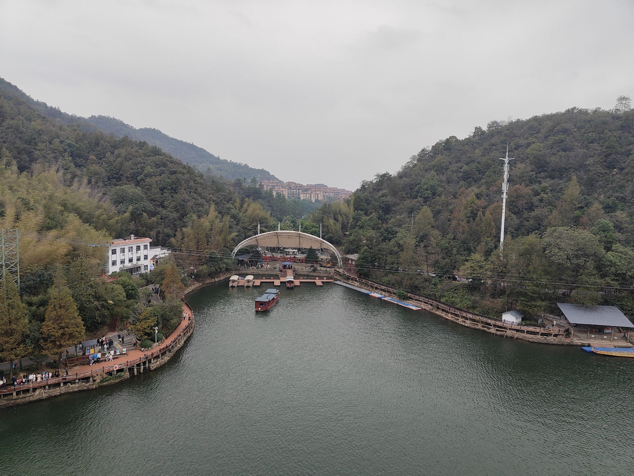 A scenic view of Shiyan Lake