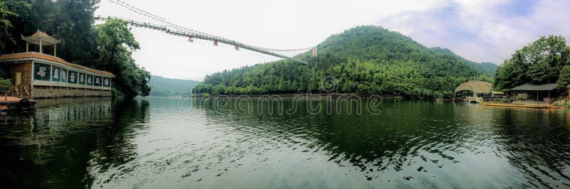 A scenic view of Shiyan Lake
