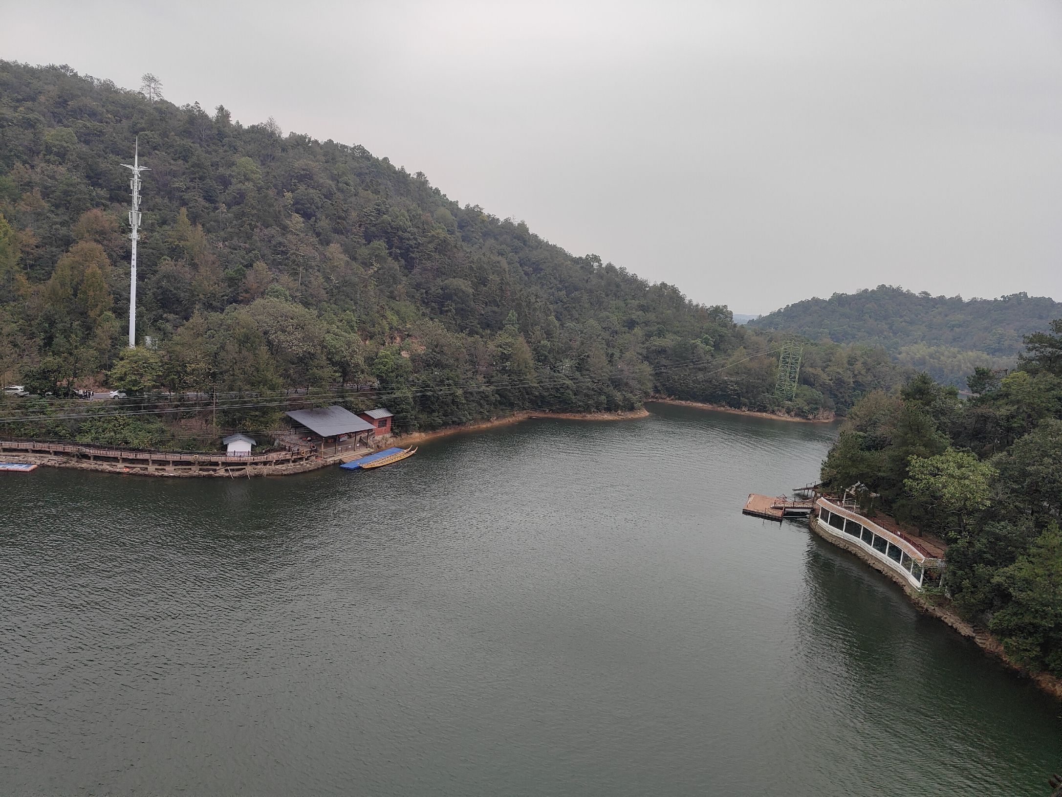 A scenic view of Shiyan Lake