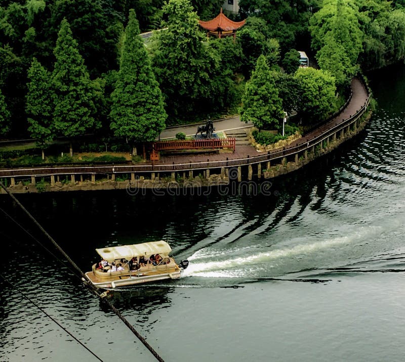 A scenic view of Shiyan Lake