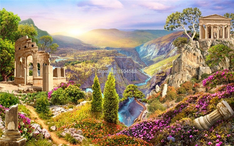 A scenic view of Shiyu Ruins