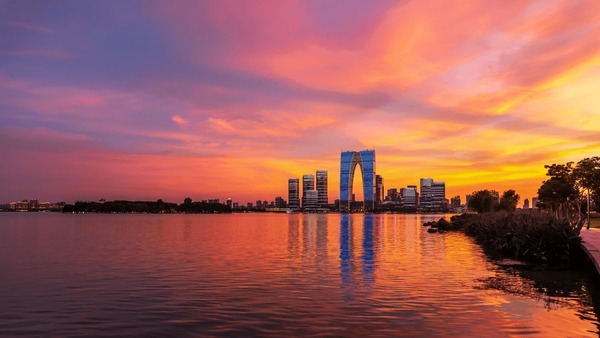 A scenic view of shouchun city site