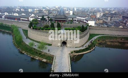 A scenic view of shouxian ancient city