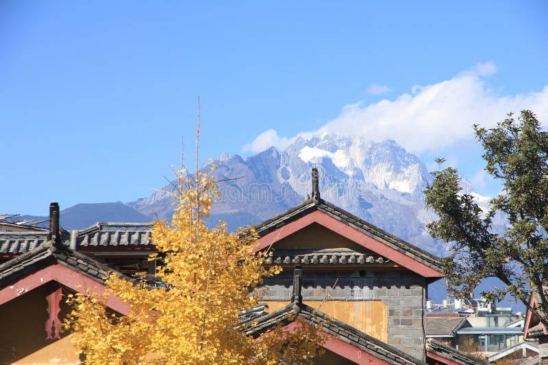A scenic view of shuhe ancient town