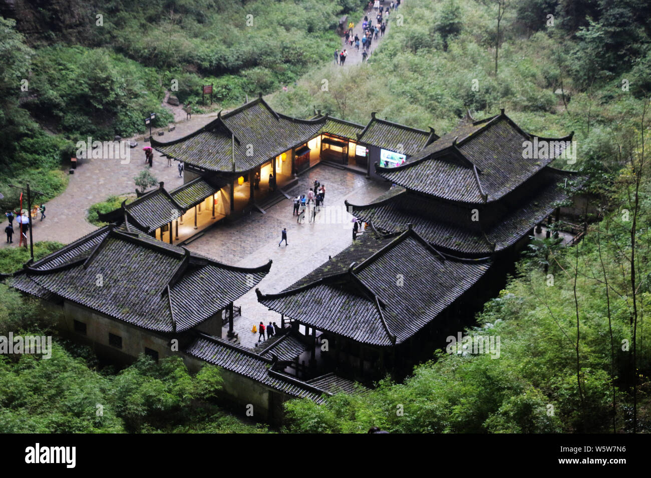 A scenic view of shuicheng_three_kingdoms_town_scenic_area
