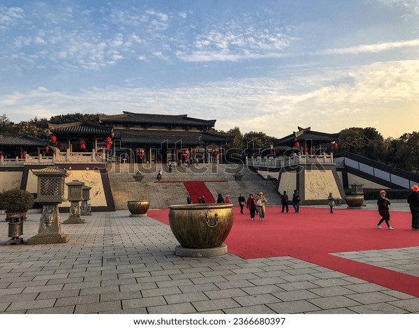 A scenic view of shuicheng_three_kingdoms_town_scenic_area