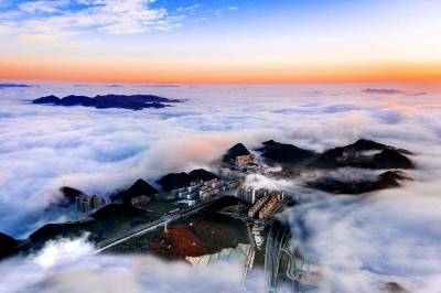 A scenic view of shuicheng_three_kingdoms_town_scenic_area