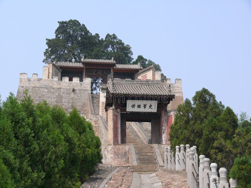 A scenic view of sima_qian_shrine_and_temple_scenic_area