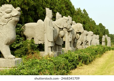 A scenic view of Song Dynasty Tombs