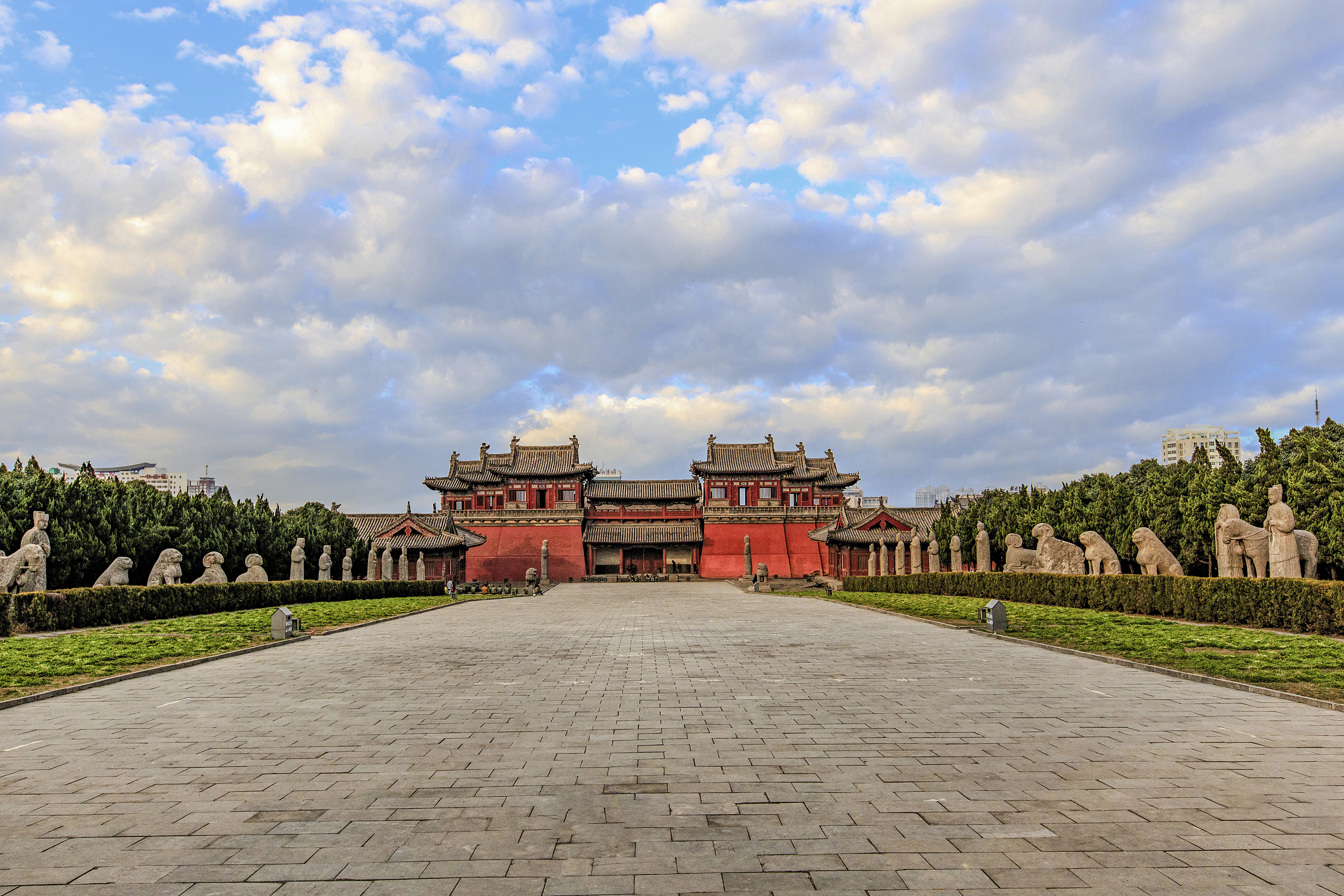 A scenic view of Song Dynasty Tombs