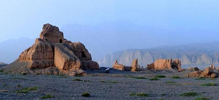 A scenic view of subashi ruins