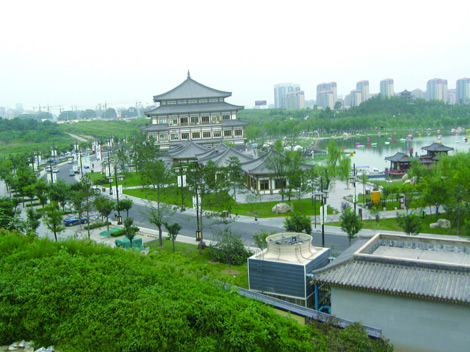 A scenic view of sui_dynasty_and_tang_dynasty_changan_city_ruins