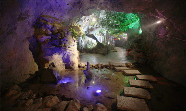A scenic view of suichang gold mine