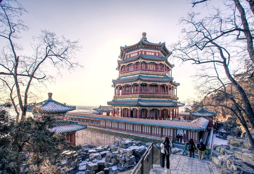 A scenic view of summer palace
