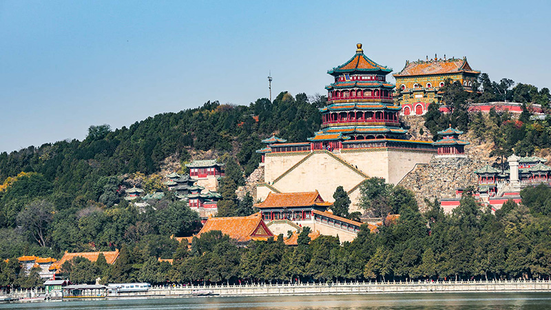 A scenic view of summer palace