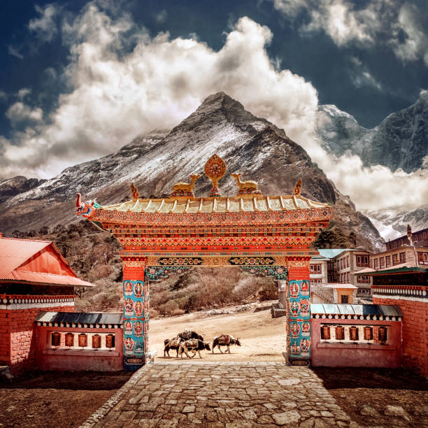 A scenic view of taer_monastery_heritage