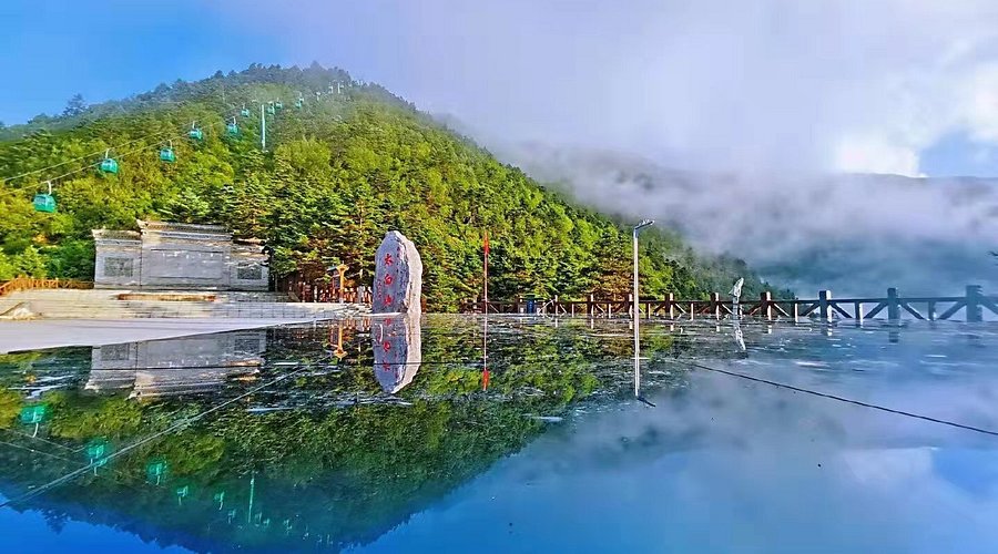 A scenic view of taibai_mountain_tourism_scenic_area