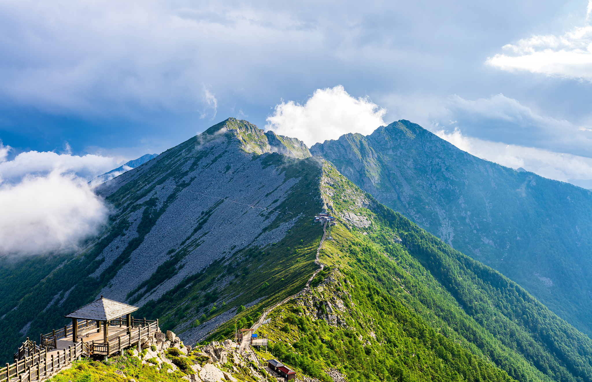A scenic view of taibai_mountain_tourism_scenic_area