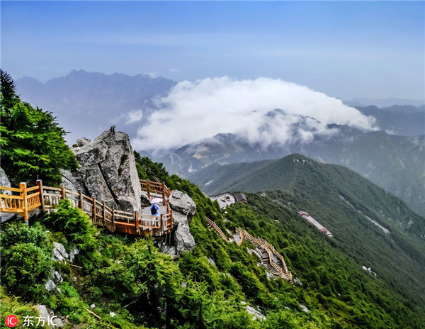 A scenic view of taibai_mountain_tourism_scenic_area