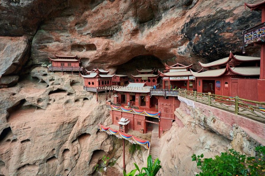 A scenic view of taining global geopark