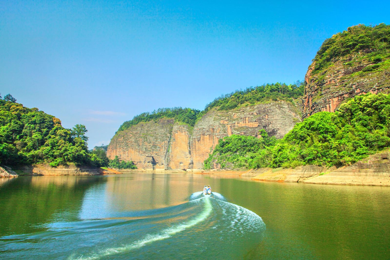 A scenic view of taining global geopark