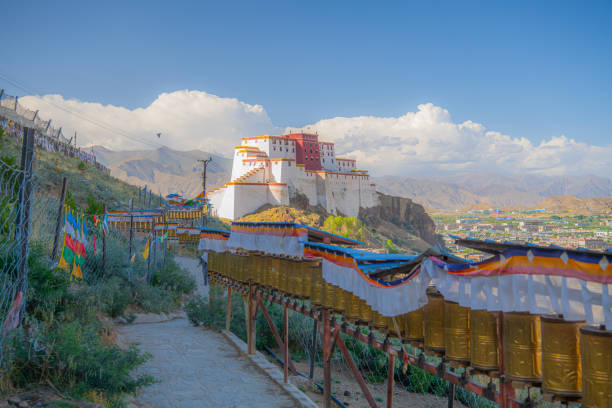 A scenic view of tashilhunpo monastery complex