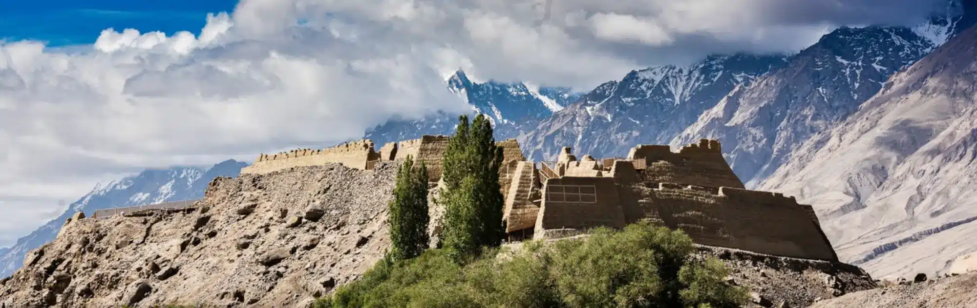 A scenic view of tashkurgan stone city