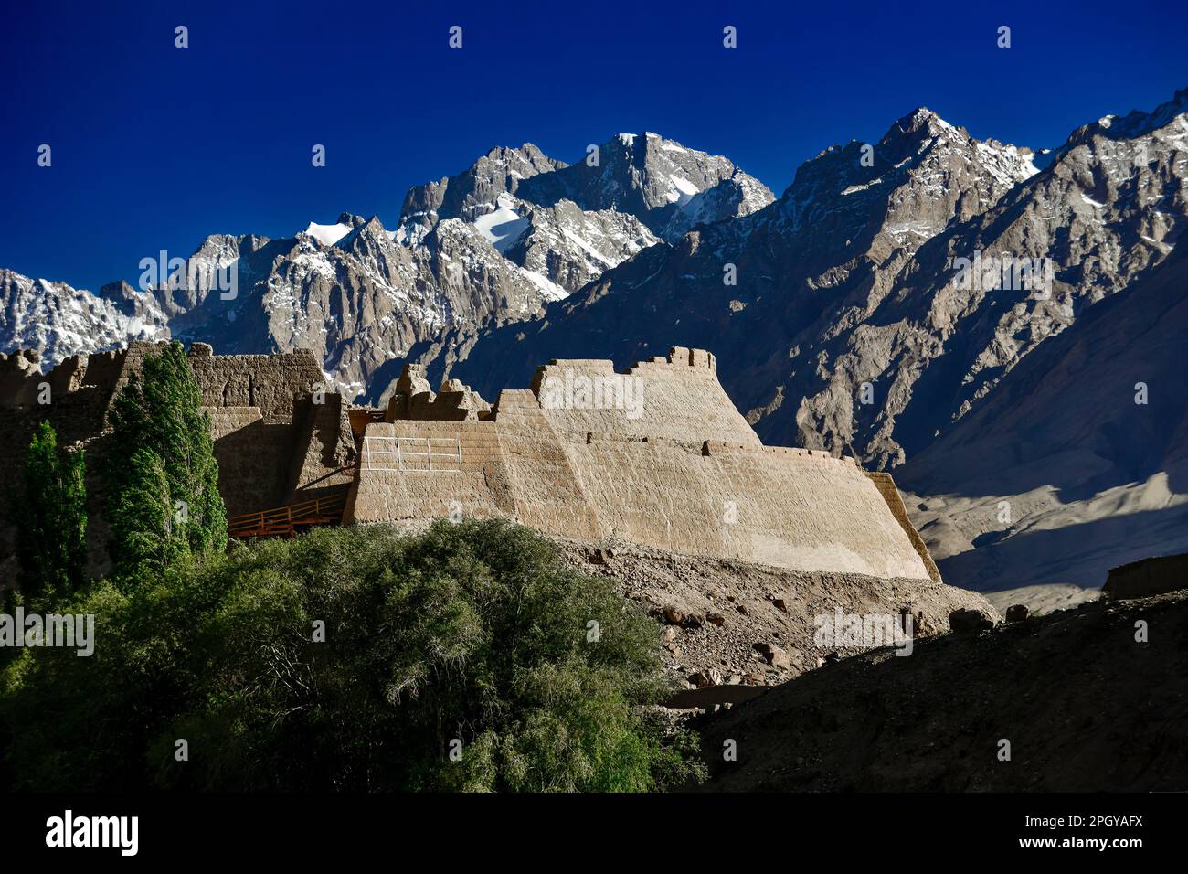 A scenic view of tashkurgan stone city