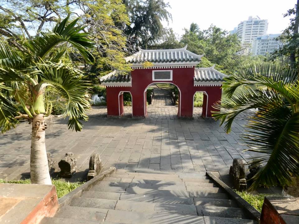 A scenic view of temple_of_five_lords