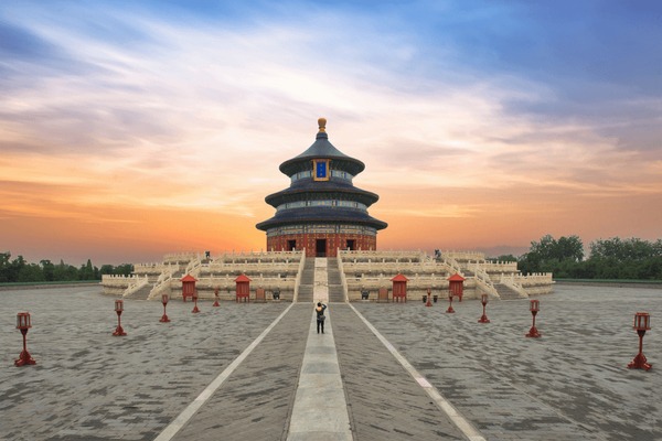 A scenic view of temple of heaven