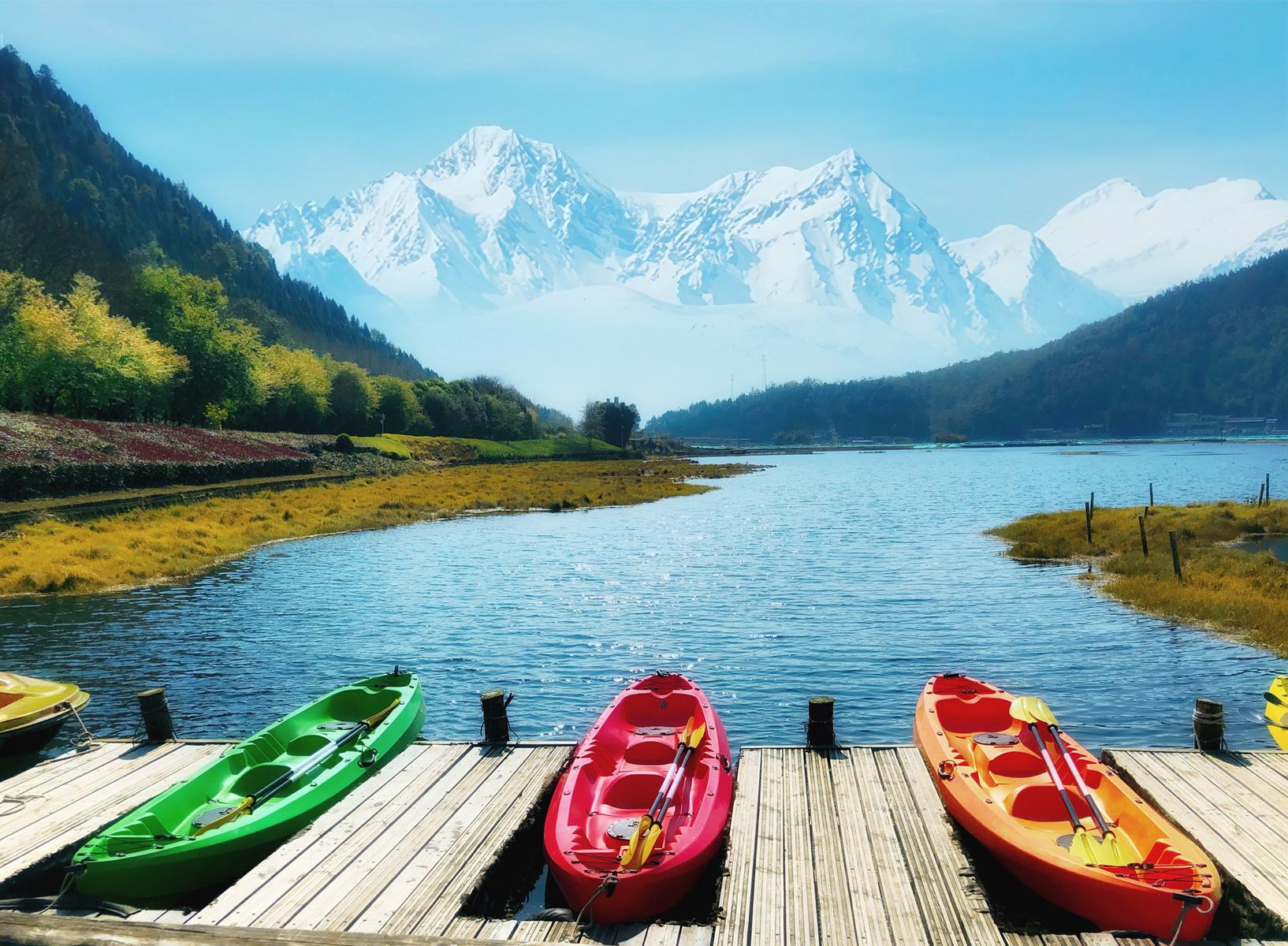 A scenic view of tengchong beihai wetland