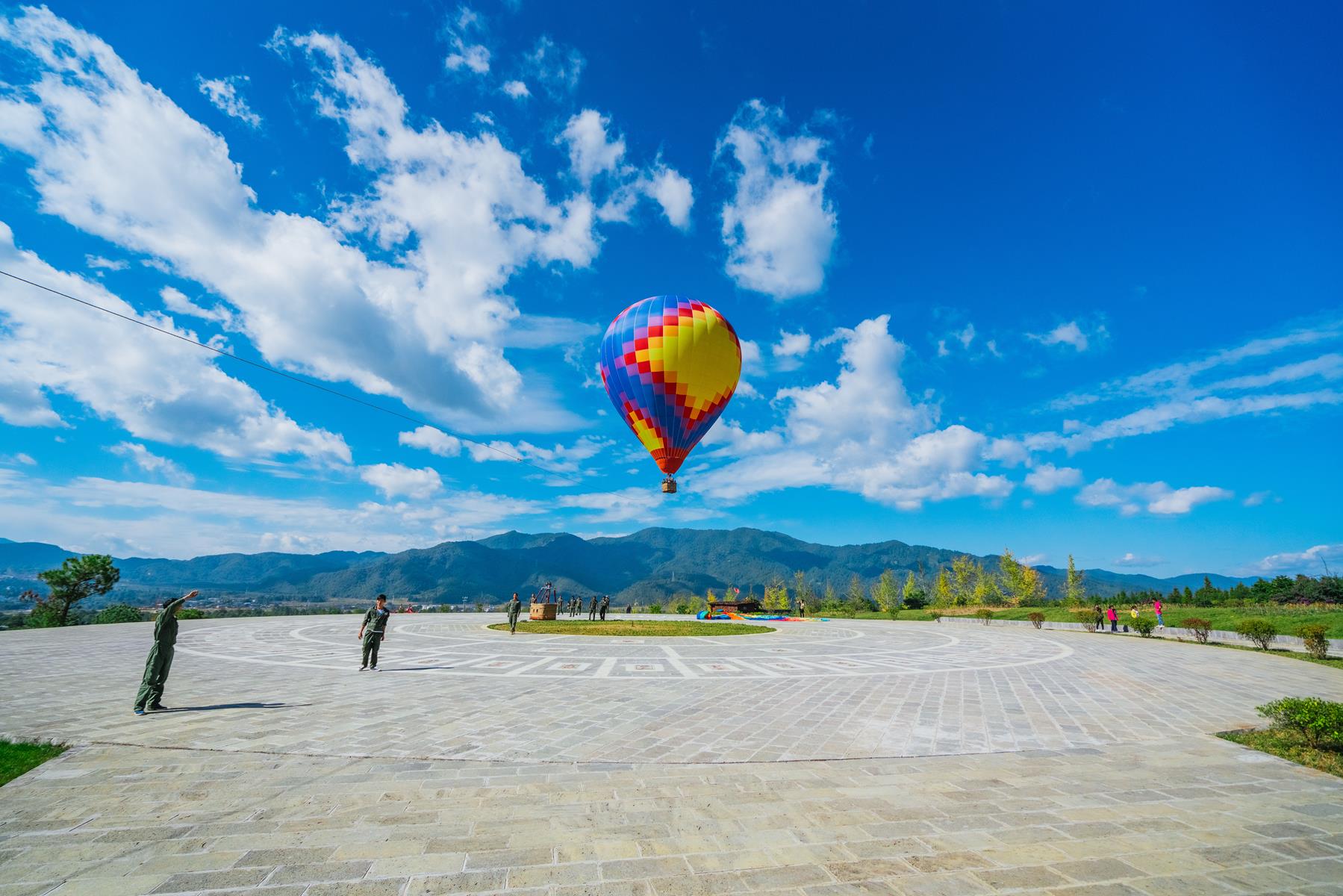 A scenic view of tengchong geothermal volcanic scenic area