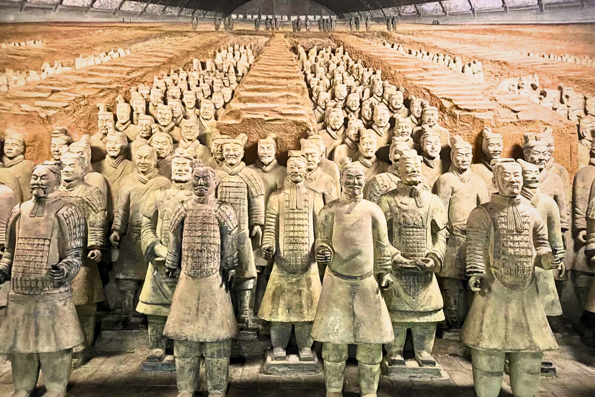 A scenic view of terra cotta army